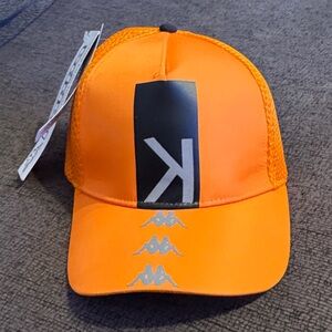 Kappa Bright Orange Cap with Logo